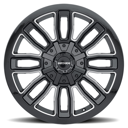 Offroad Decoy 8108 20x10 Milled Spokes Gloss Black Cast Aluminum Mayhem Wheels-3
