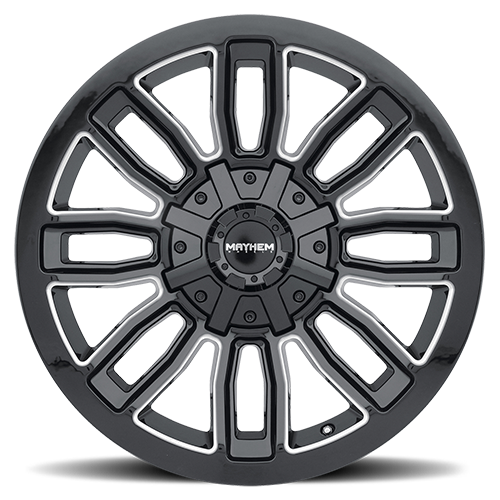 Offroad Decoy 8108 20x10 Milled Spokes Gloss Black Cast Aluminum Mayhem Wheels-1