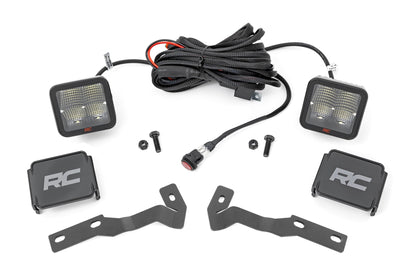LED Light Kit Ditch Mount 2 Inch Spectrum Pair Spot Toyota Tacoma (16-23) Rough Country