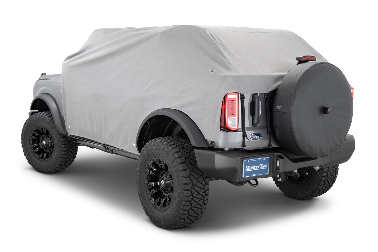 Vinyl Weatherproof Full Door Cab Cover fits with the factory Soft/Hard Top removed 21-Present Ford Bronco 4 Dr MasterTop-3