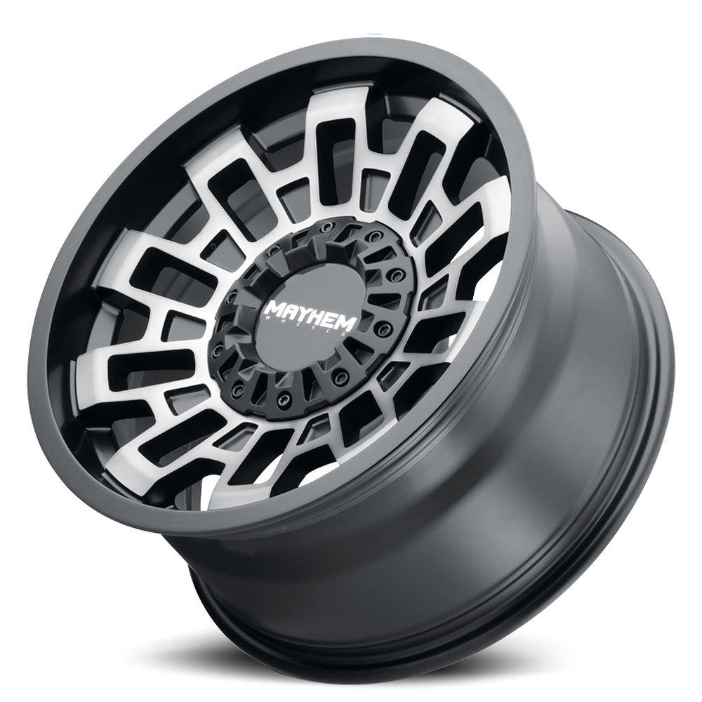 Offroad Cortex 8113 MBM 17x9 Machined Dark Tint Matte Black Cast Aluminum Mayhem Wheels-1