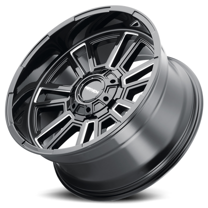 Offroad Apollo 8115 GB-M 20x9 Milled Gloss Black Cast Aluminum Mayhem Wheels-6