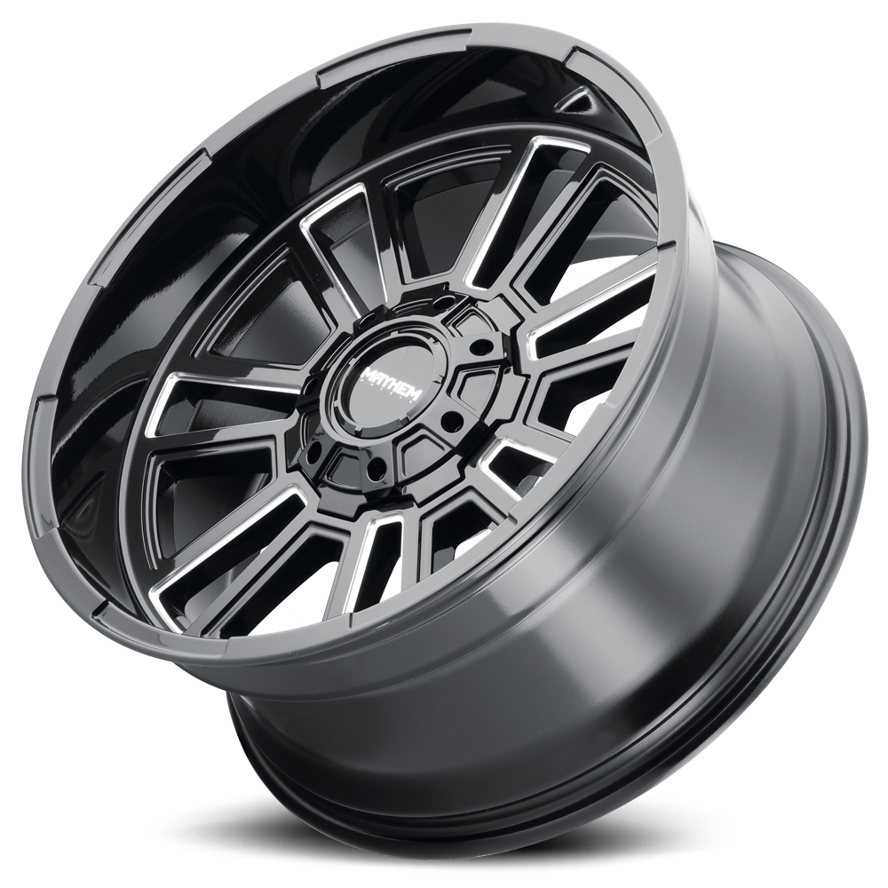 Offroad Apollo 8115 GB-M 20x9 Milled Gloss Black Cast Aluminum Mayhem Wheels-5
