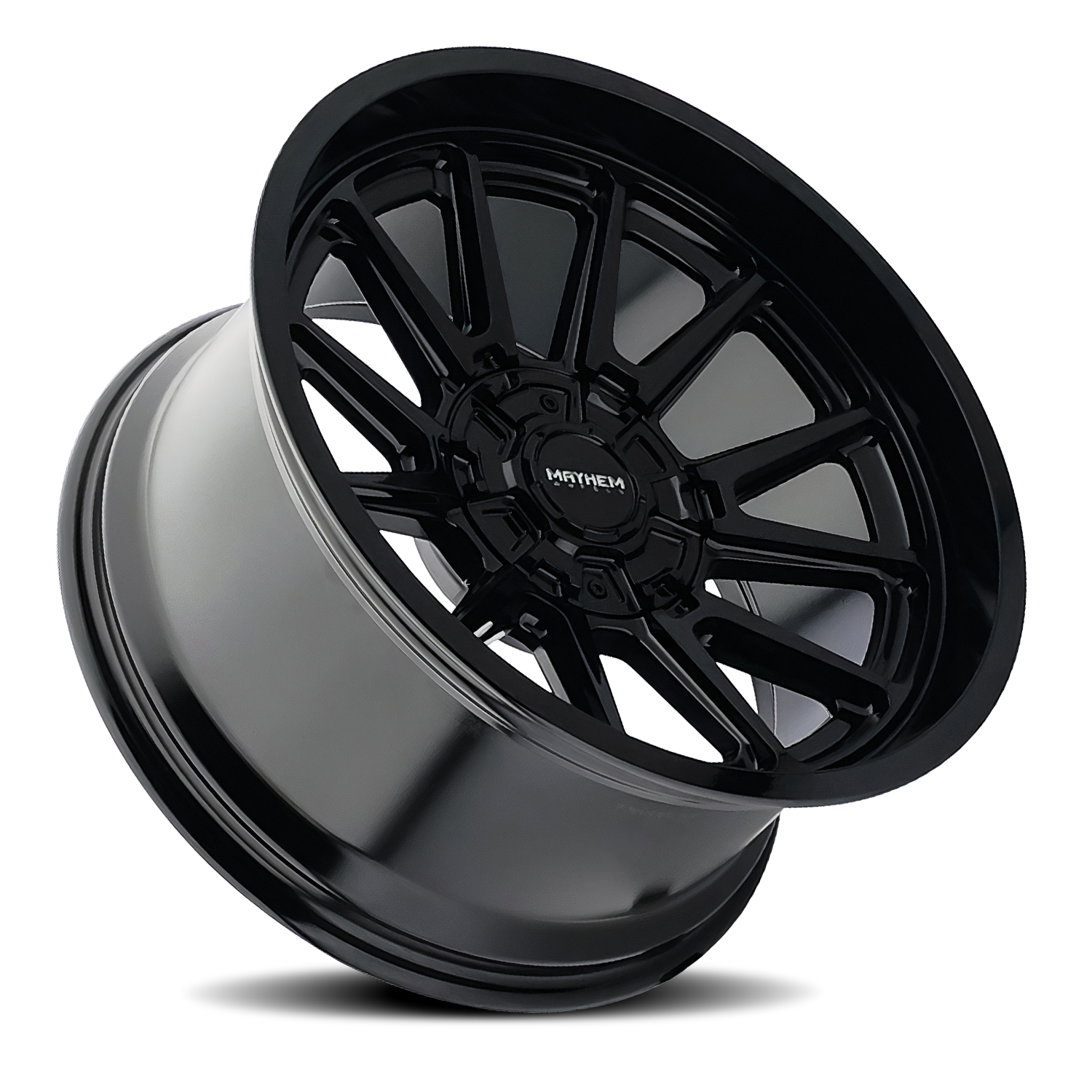 Offroad Intrepid 8116 GB 20x9 Black Cast Aluminum Mayhem Wheels-1