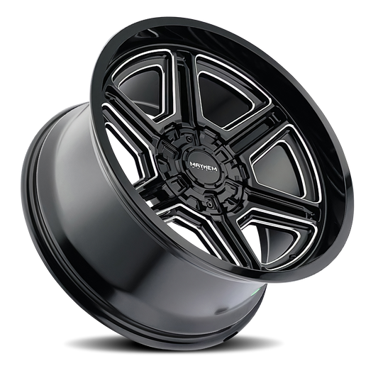 Offroad Hermosa 8113 BM 20x12 Milled Black Cast Aluminum Mayhem Wheels