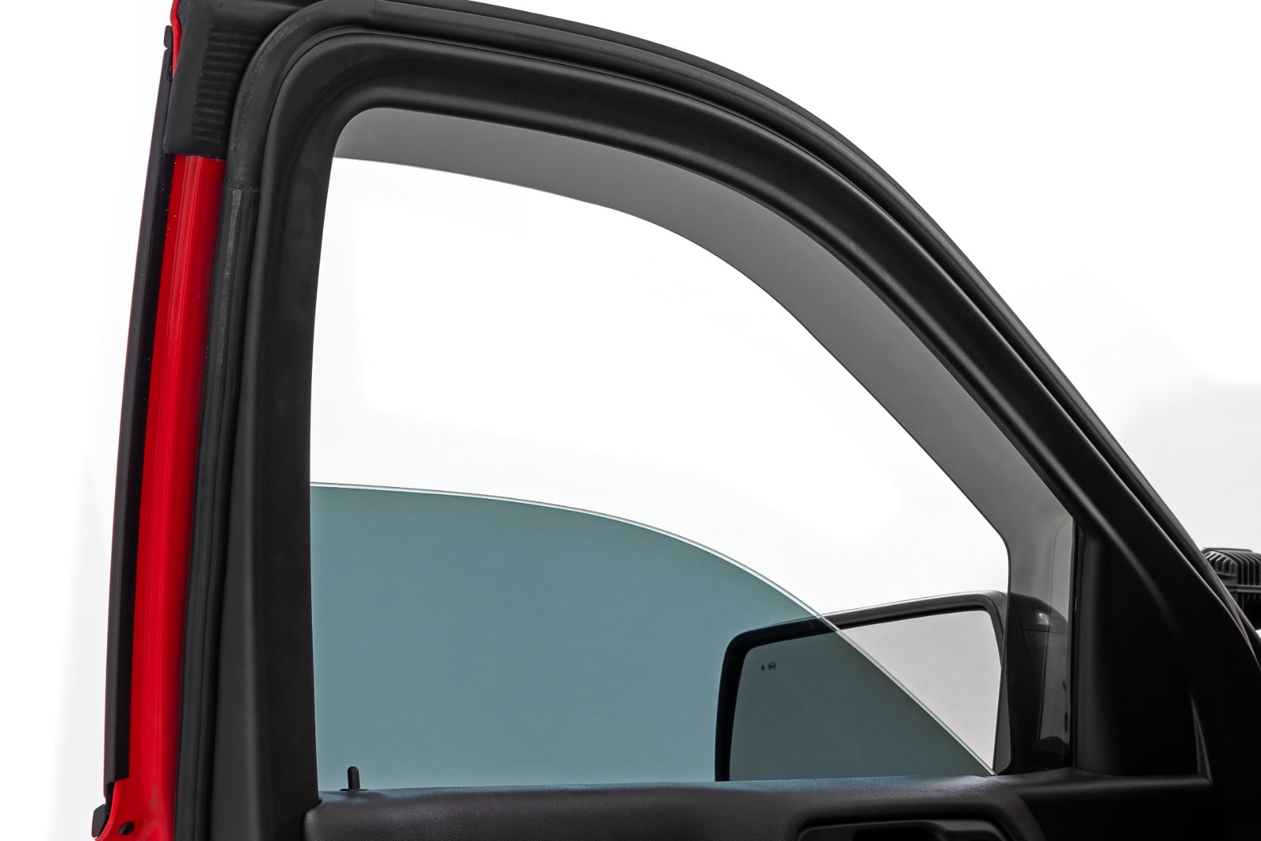 Side Window Deflectors In Channel Rain Guard Silverado/Sierra 1500/2500HD/3500HD (19-26) Rough Country-1