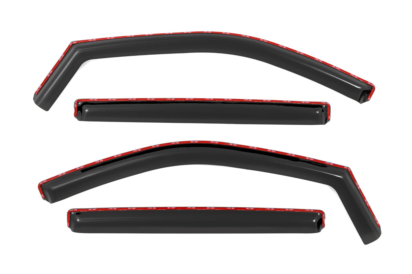 Side Window Deflectors In Channel Rain Guard Silverado/Sierra 1500/2500HD/3500HD (19-26) Rough Country-3
