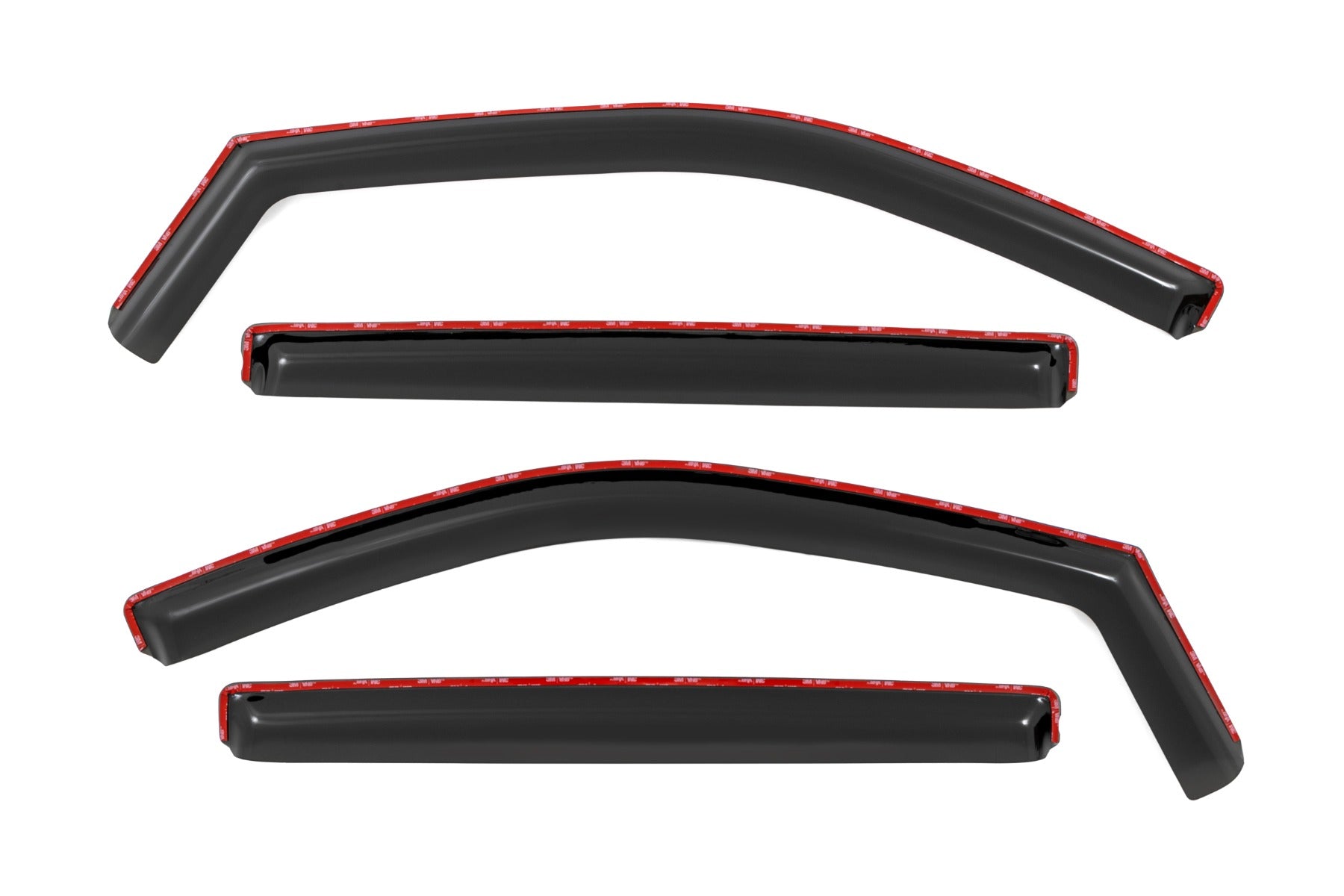 Side Window Deflectors In Channel Rain Guard Silverado/Sierra 1500/2500HD/3500HD (19-26) Rough Country-3