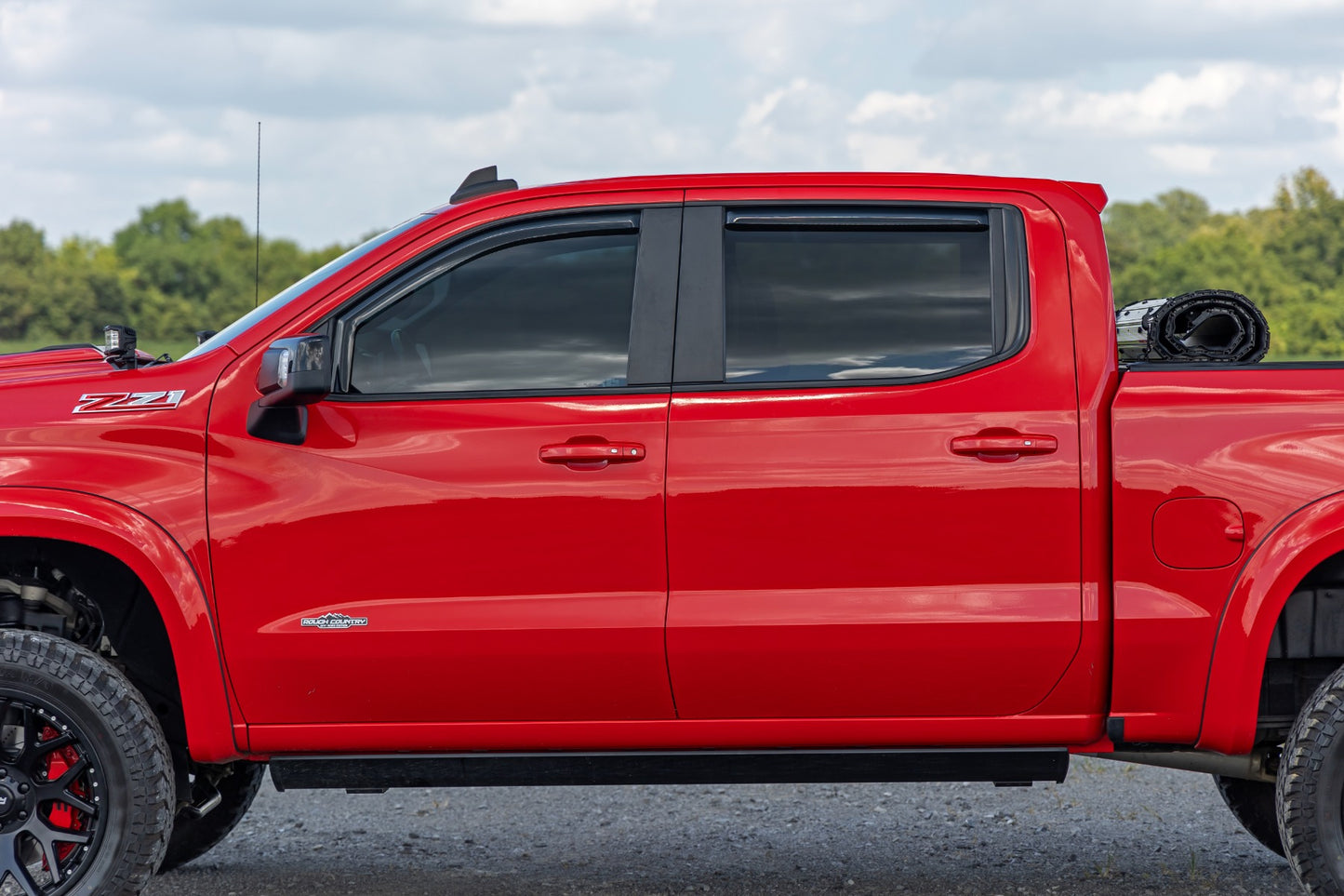 Side Window Deflectors In Channel Rain Guard Silverado/Sierra 1500/2500HD/3500HD (19-26) Rough Country-5