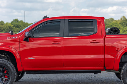 Side Window Deflectors In Channel Rain Guard Silverado/Sierra 1500/2500HD/3500HD (19-26) Rough Country-5