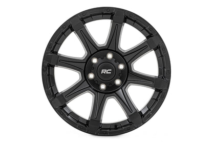 81 Series Wheel One-Piece Semi Gloss Black 20x9 Rough Country-7