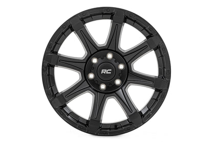 81 Series Wheel One-Piece Semi Gloss Black 20x9 Rough Country-13