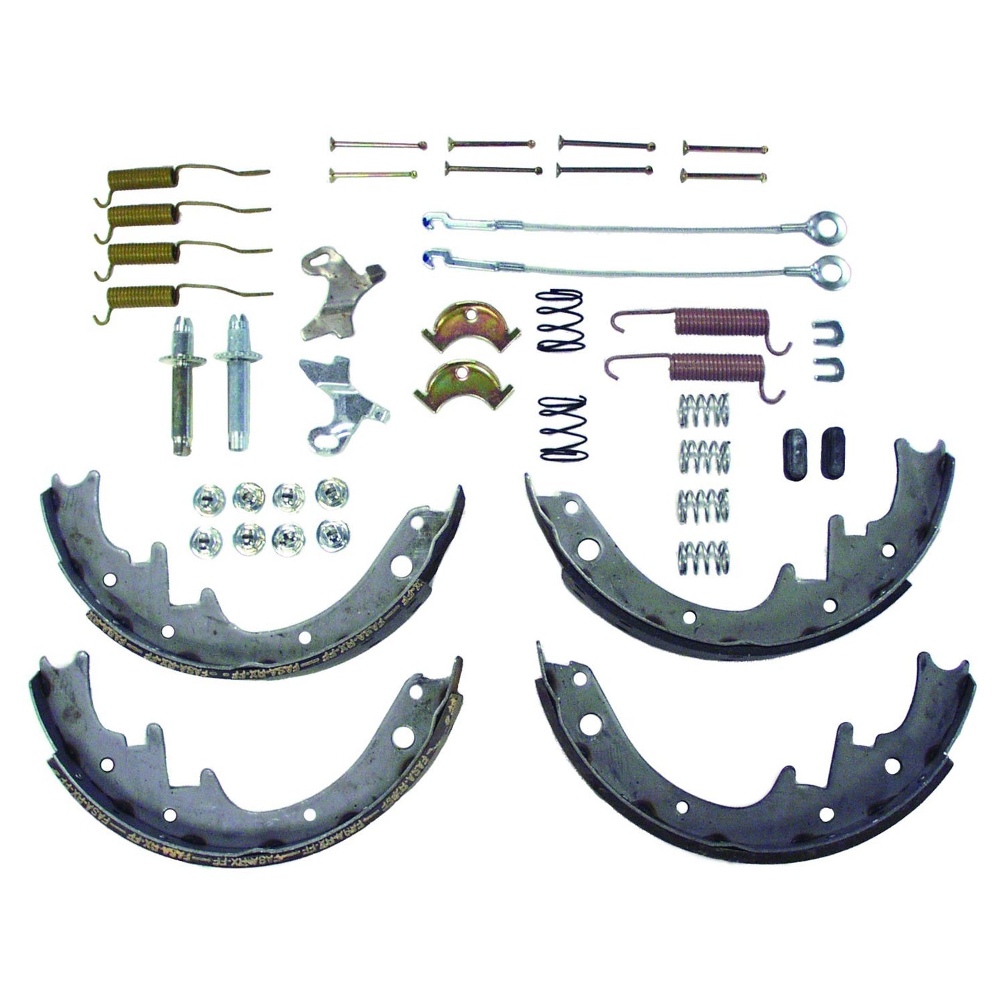 Rear Brake Shoe Service Kit for Jeep CJs, YJ, XJ MJ w/ Rear 10 X 1-3/4 Inch Drums Crown Automotive