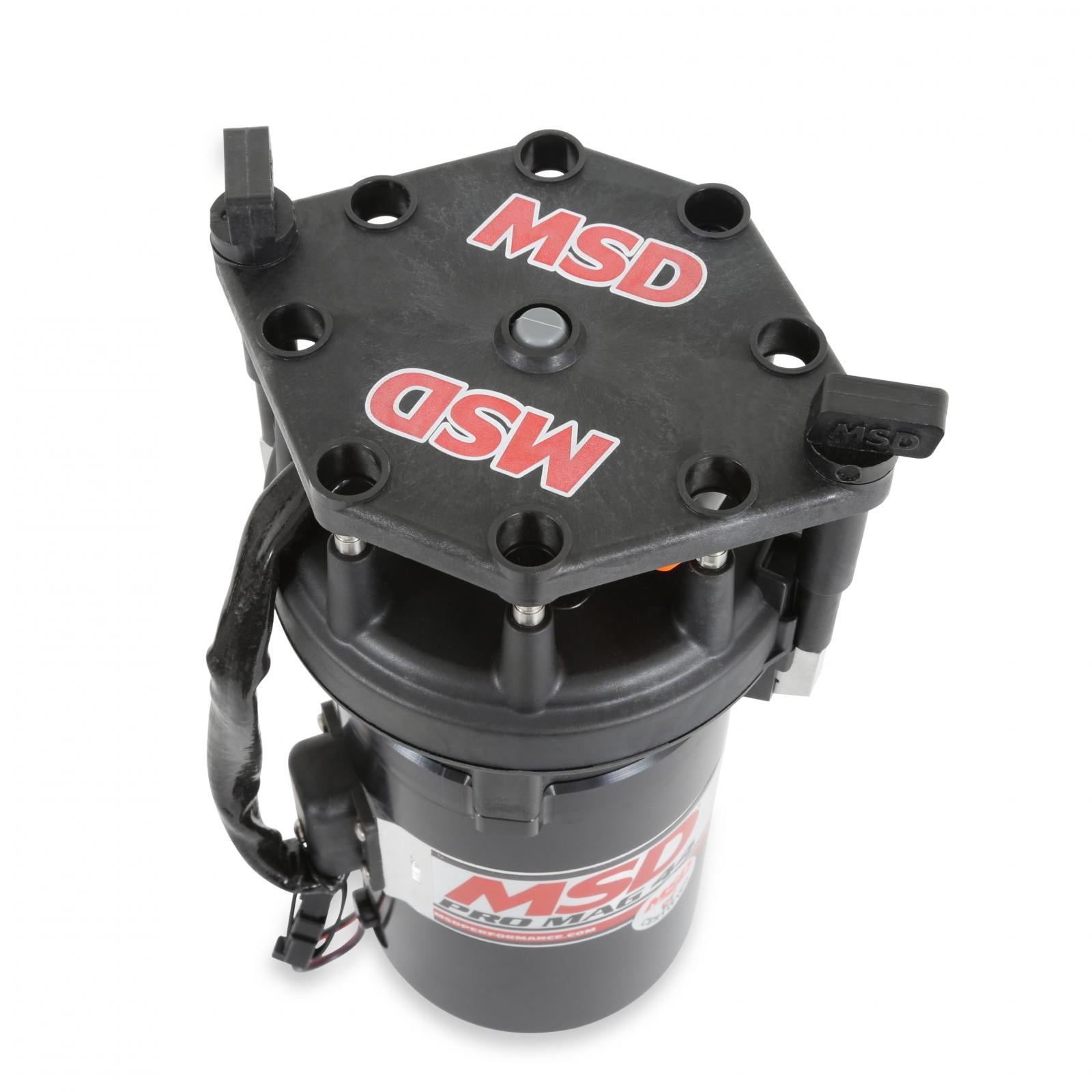Pro Mag 44 Amp Generator, Ccw Rotation, Black Band Clamp This Black Pro-Mag 44 Generator Is Counterclockwise Rotation, Utilizes A Cross Drive, A Standard Diameter Cap, Rotor And A Wire Retainer MSD Ignition-4
