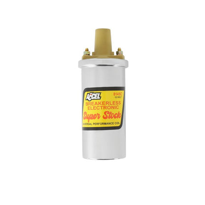 Ignition Coil Kit Chrome Supercoil Is Effective Up To 6500 Rpm Maximum Voltage 45,000 Volts ACCEL