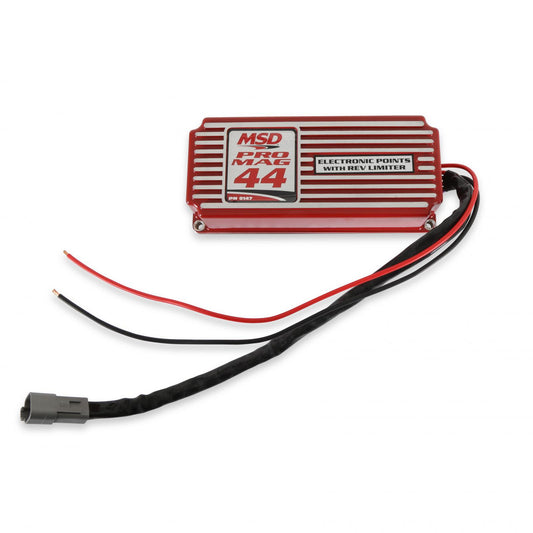Pro Mag 44 Amp Electronic Points Box Red The Electronic Points Box With Rev Limiter Is Responsible For Controlling The Pro-Mag 44 Energy MSD Ignition