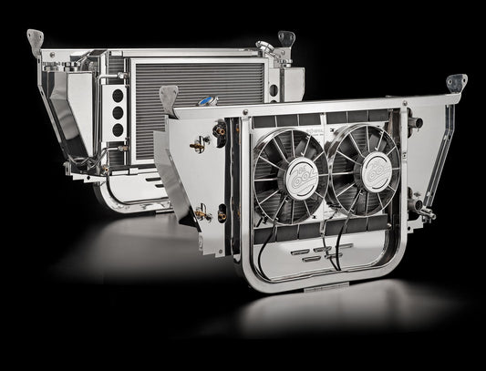 57 Chevrolet Extreme Modules With Core Support and Air Conditioning for LS Swap 700 Horsepower Module Radiator Be Cool