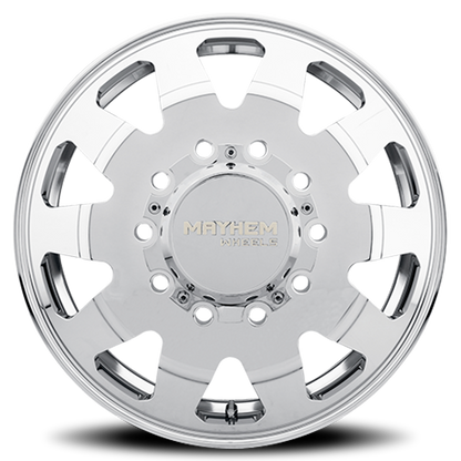 Dually Challenger 8181 PO 22x8.25 Front Dually Polished Cast Aluminum Mayhem Wheels-3
