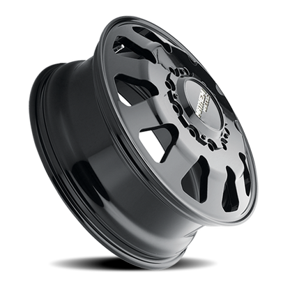 Dually Challenger 8181 FB 22x8.25 Front Dually Black Full Cast Aluminum Mayhem Wheels