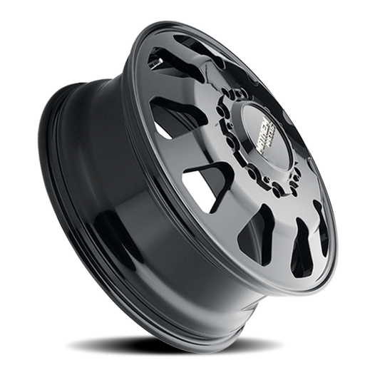 Dually Challenger 8181 FB 22x8.25 Front Dually Black Full Cast Aluminum Mayhem Wheels