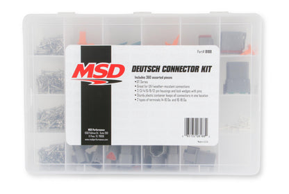 Deutsch Connector Kit 360 Piece Deutsch Connector Kit Comes With 2, 3, 4, 6, 8 And 12 Pole Housings And Pins W/Seals MSD Ignition