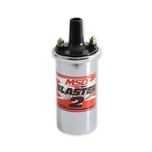 Coil Blaster 2 Series Ballast Resistor Chrome Universal Stock-Style MSD Ignition-1