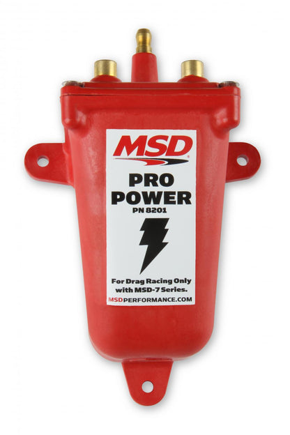 Coil Pro Power Series Red Use With 7 And 8 Series Ignitions Only Short-Duration Applications MSD Ignition