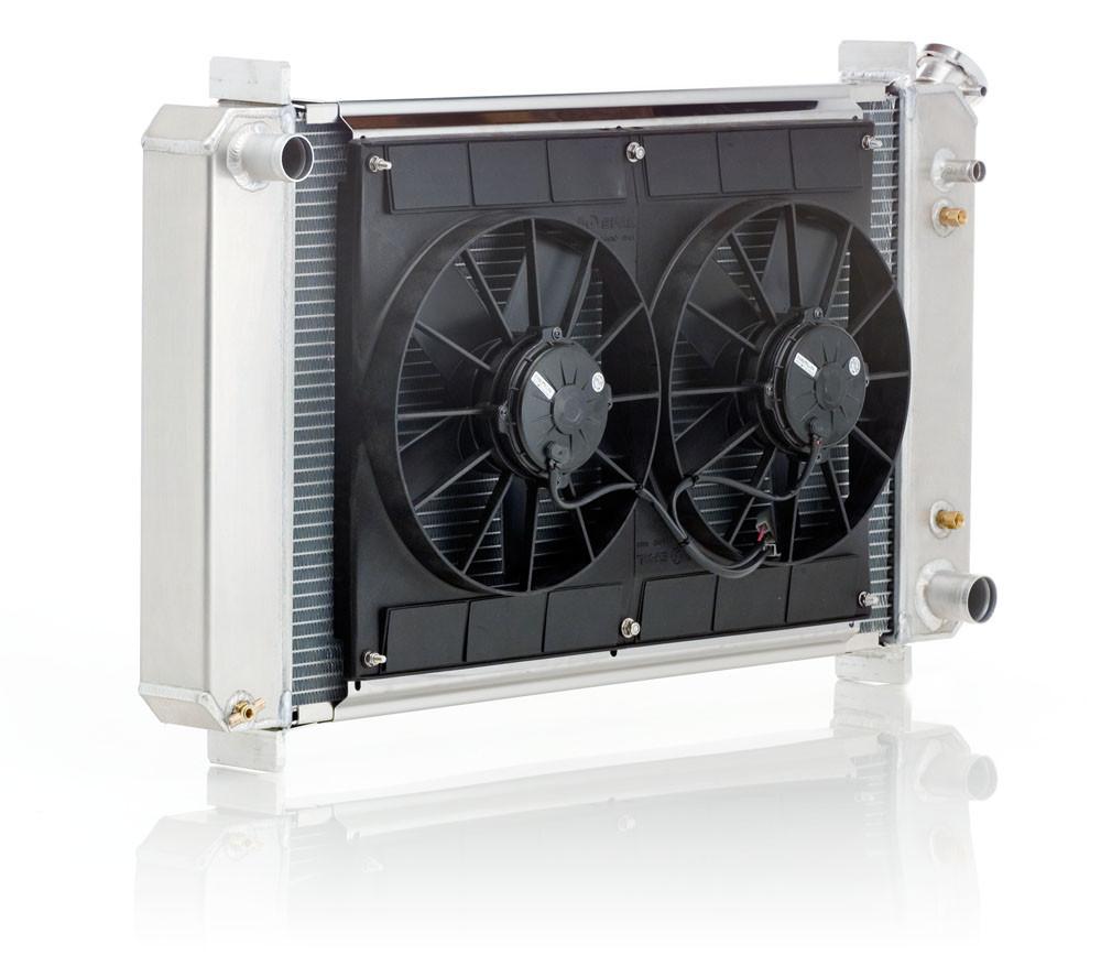 Radiator Module Direct-Fit Natural Finish for 73-87 Chevrolet C/K 1/2, 3/4, 1 Ton Pickups w/Auto Trans Radiator Be Cool