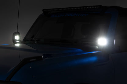 LED Light Kit Ditch Mount 2 Inch Spectrum Pair Spot Pattern Ford Bronco (21-25) Rough Country-3