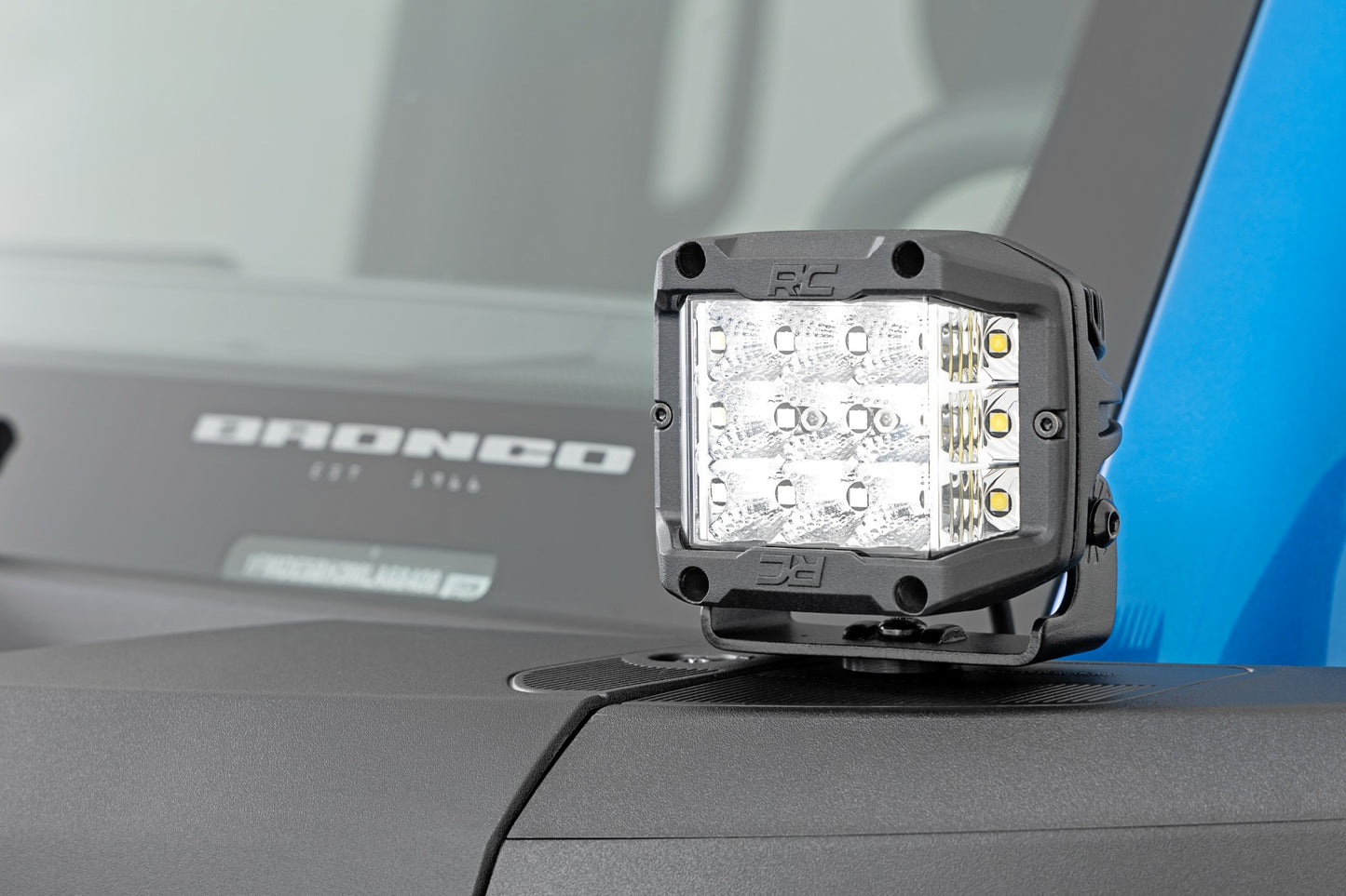 LED Light Kit Ditch Mount 2 Inch Spectrum Pair Spot Pattern Ford Bronco (21-25) Rough Country-4