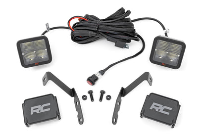 LED Light Kit Ditch 2 Inch Spectrum Pair Spot Chevy 1500 & Silverado/Sierra 2500HD/3500HD (07-14) Rough Country