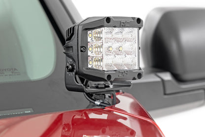 LED Light Kit Ditch Mount 2 Inch Spectrum Pair Spot Toyota Tundra (22-26) Rough Country-1