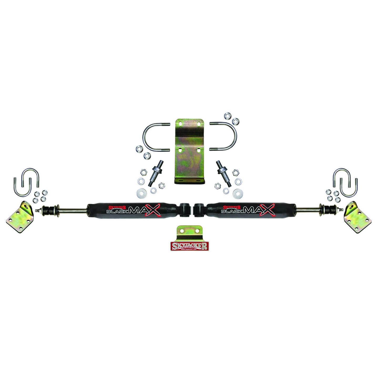 Steering Stabilizer Dual Kit Hardware Boots Not Incl. Due To Clearance Issues Black Skyjacker