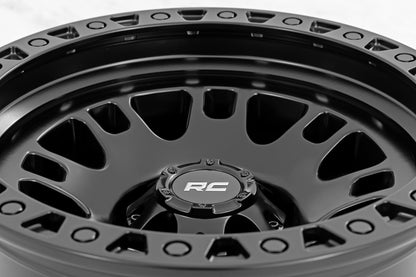82 Series Wheel One-Piece Semi Gloss Black 17x9 Rough Country-17