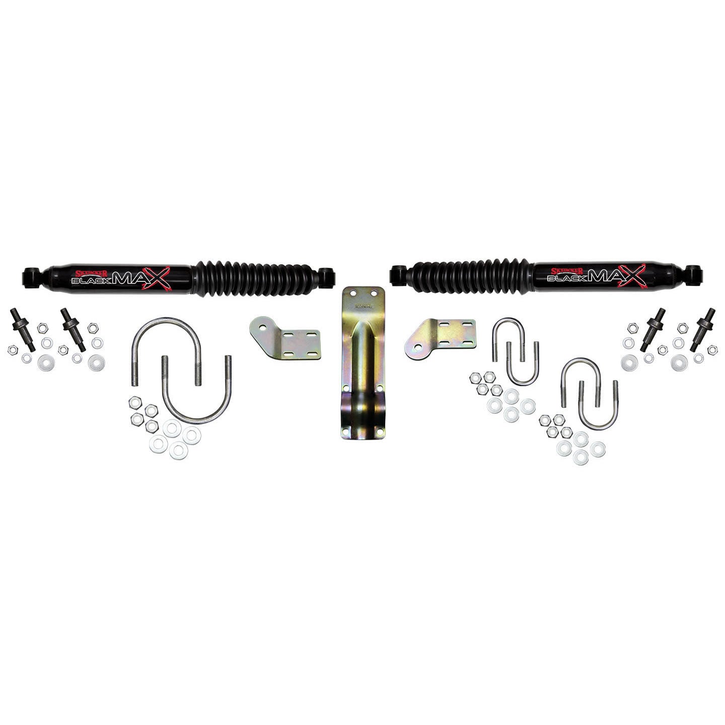 Steering Stabilizer Dual Kit Black Dual Kit 98-01 Dodge Ram 1500 98-02 Dodge Ram 2500 98-02 Dodge Ram 3500 Skyjacker