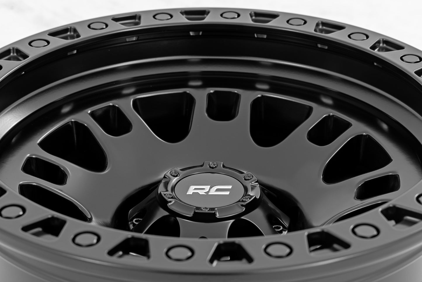82 Series Wheel One-Piece Semi Gloss Black 18x9 Rough Country-41