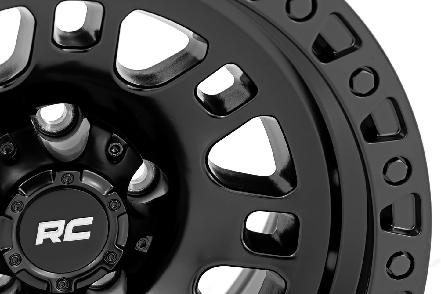 82 Series Wheel One-Piece Semi Gloss Black 18x9 Rough Country-16