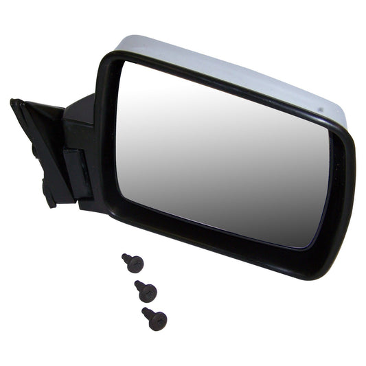 Right Chrome Manual, Manual Folding Mirror for 1986-1987 MJ Comanche Crown Automotive