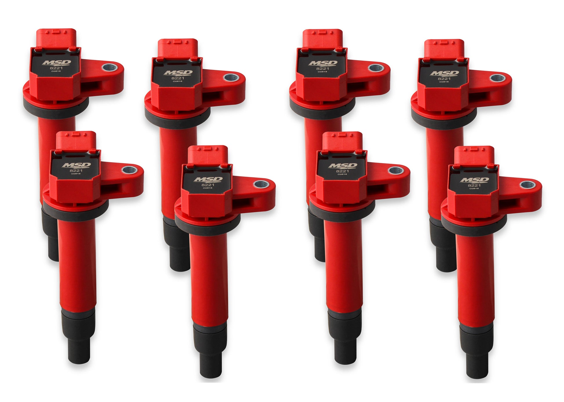 Coil Blaster Series Toyota/Lexus V8 4.3L/4.7L Red 8-Pack 1998-2010 Toyota/Lexus V8 4.3L/4.7L Engines MSD Ignition-3
