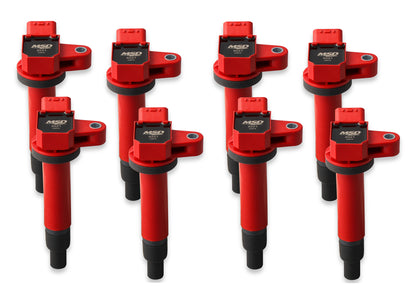 Coil Blaster Series Toyota/Lexus V8 4.3L/4.7L Red 8-Pack 1998-2010 Toyota/Lexus V8 4.3L/4.7L Engines MSD Ignition-3