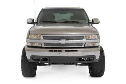 LED Light Kit Ditch Mount 2 Inch Black Pair Amber DRL Chevy Silverado 1500 (99-06) Rough Country-3