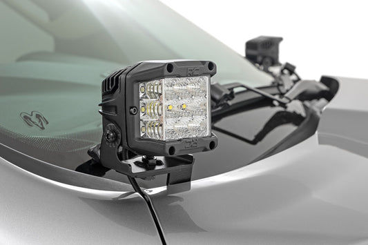 LED Light Kit Ditch Mount 3 Inch OSRAM Wide Ram 1500 2WD/4WD (2019-2026) Rough Country-1