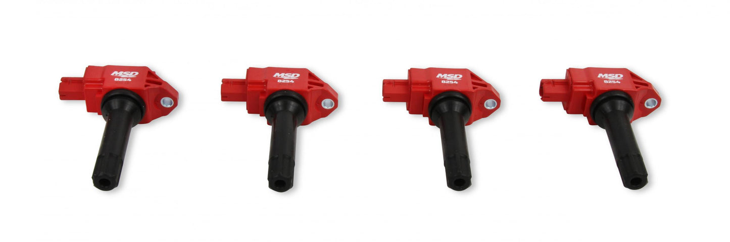 Coil Blaster Series Red 4-Pack Fits Subaru, Scion And Toyota 2.0L Boxer 2015-2019, Black 4-Pack MSD Ignition-1