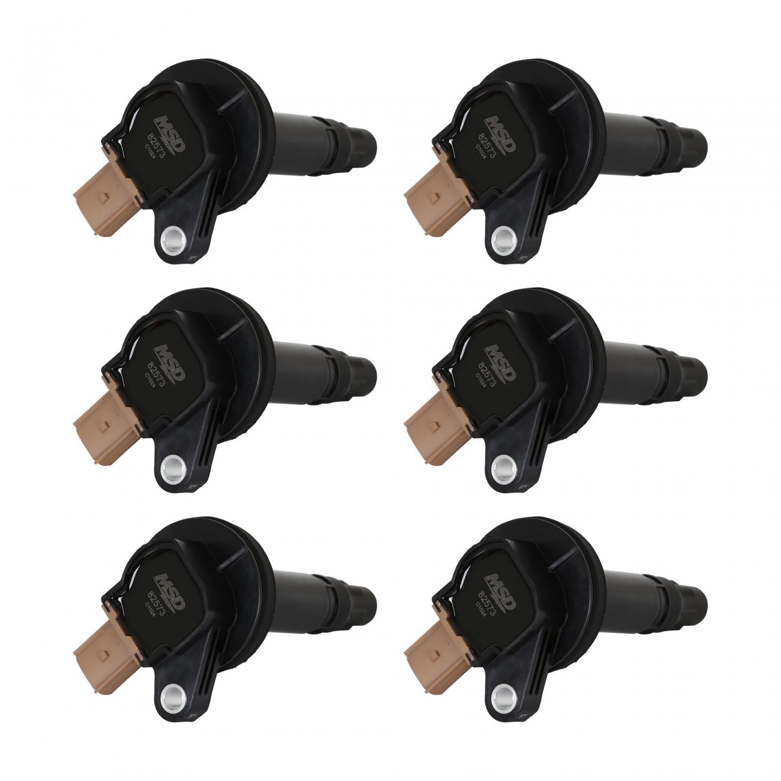 Coil Ford Ecoboost 3.5L V6 3-Pin Connector 6-Pack 2010-2016 Ford Ecoboost 3.5L V6 3-Pin Connector MSD Ignition-6