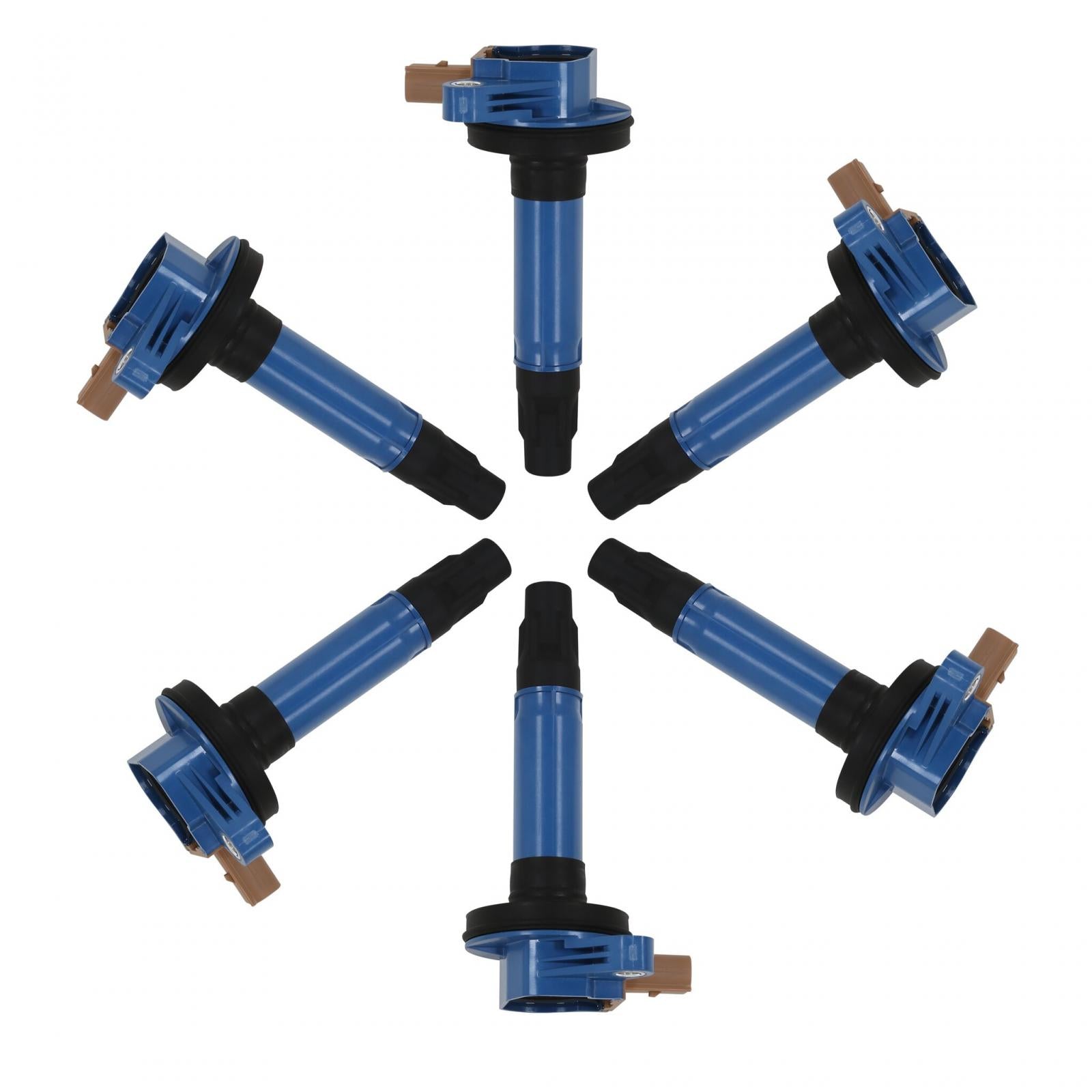 Coil Ford Ecoboost 3.5L V6 3-Pin Connector 6-Pack 2010-2016 Ford Ecoboost 3.5L V6 3-Pin Connector MSD Ignition-4