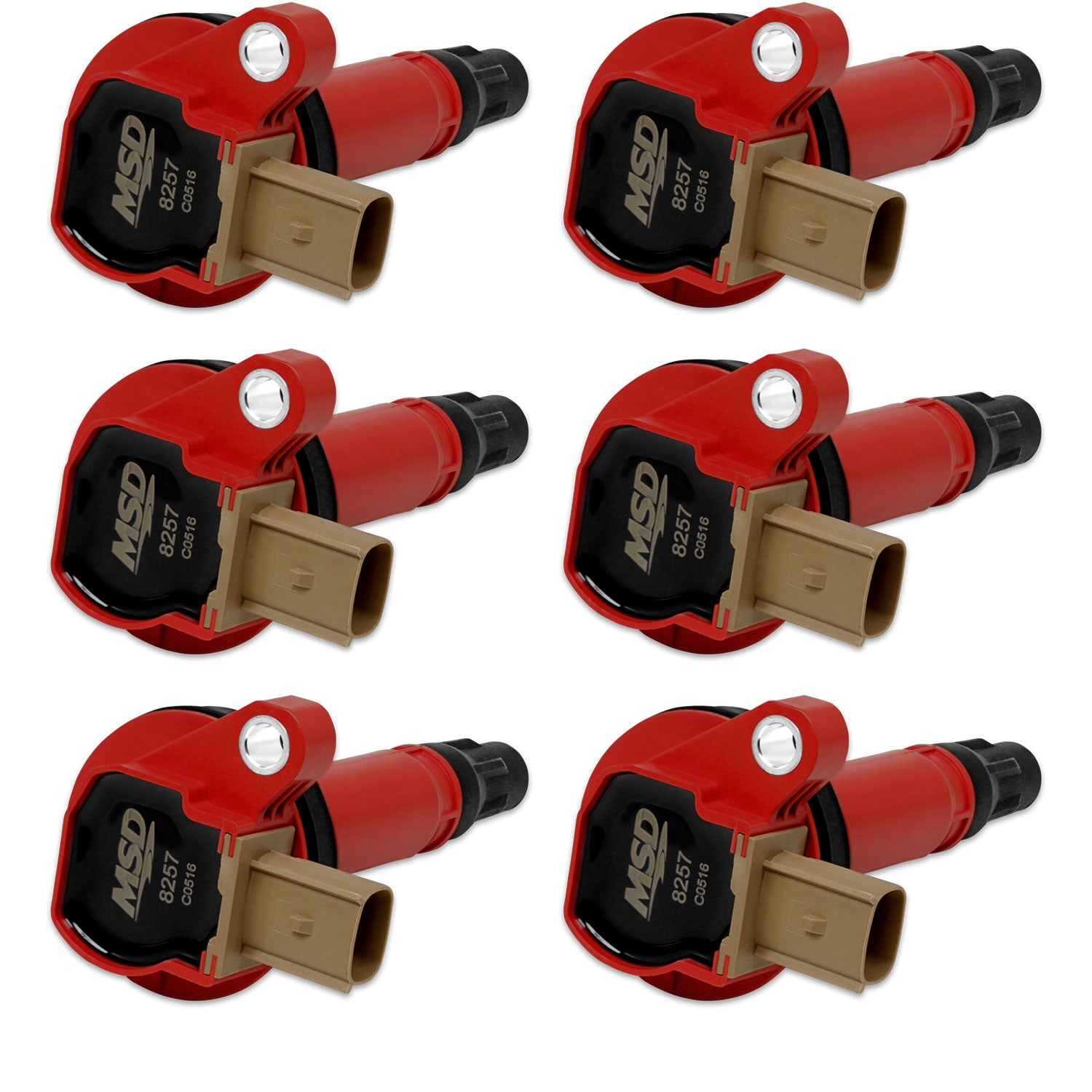 Coil Ford Ecoboost 3.5L V6 3-Pin Connector 6-Pack 2010-2016 Ford Ecoboost 3.5L V6 3-Pin Connector MSD Ignition-13