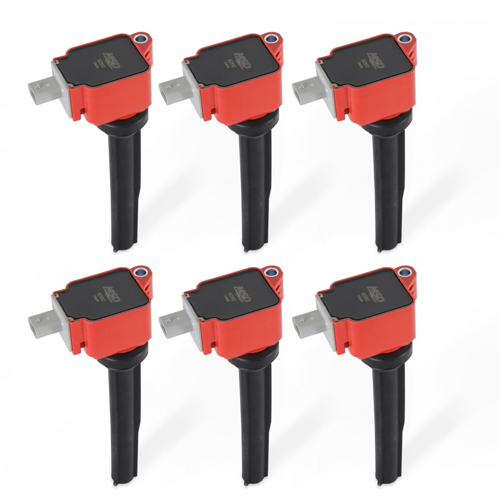 Coil Ford Ecoboost 2.7L V6 Red 6-Pack 2015-2017 Ford Ecoboost 2.7L V6 MSD Ignition