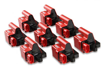 Coil GM LS Blaster Series L-Series Truck Engine Red 8-Pack 1999-2007 GM L-Series Truck Engines 12558693/19355500 Replacement MSD Ignition-2