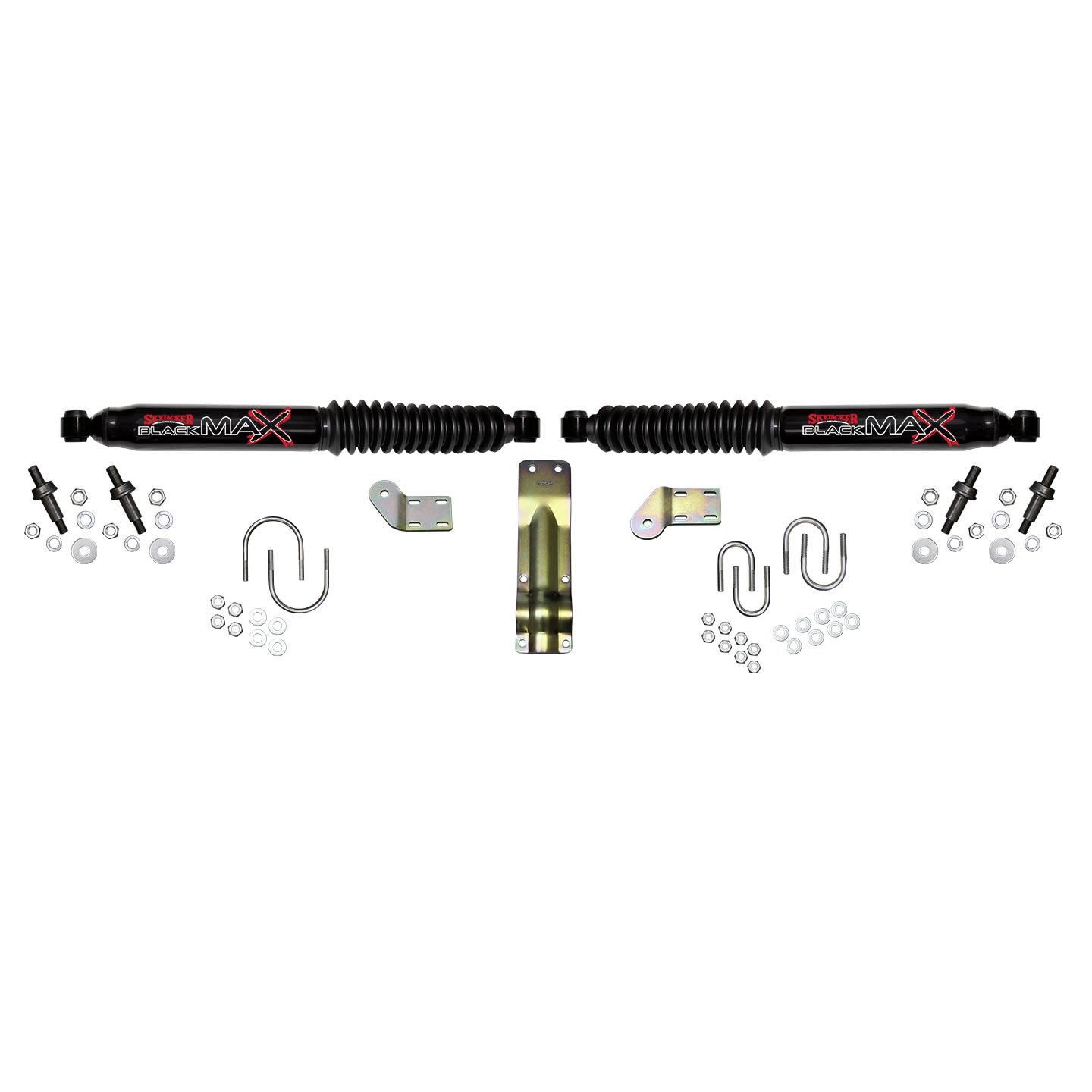 Steering Stabilizer Dual Kit Black Dual Kit w/3.75 Inch Axle Tube Skyjacker
