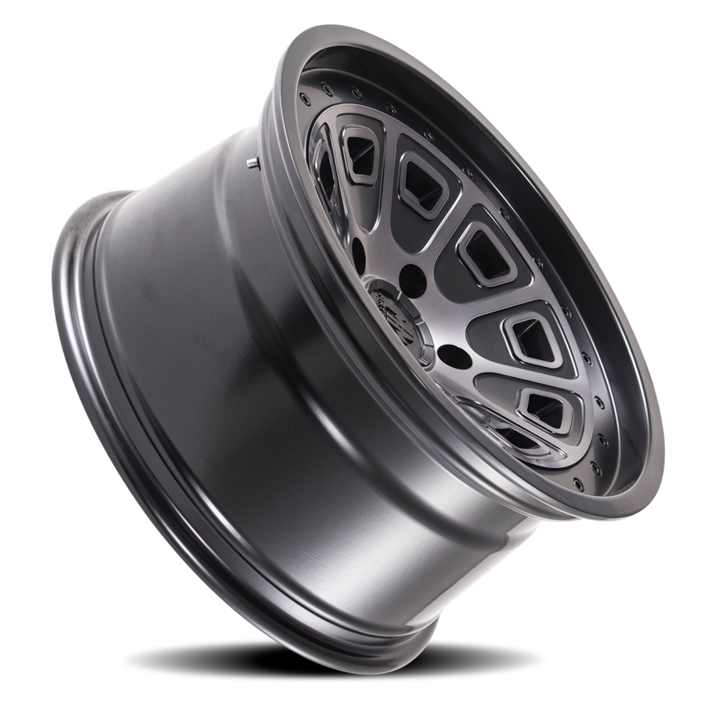 Offroad Flat Iron 8301 MB 20x9 Dark Tint Black Cast Aluminum Mayhem Wheels-2